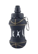 Resim 550 Ml Silikon Katlanabilir Su Şişesi Açık Spor Basketbol Futbol Beyzbol Tenis Mavi 550ml Mavi 
