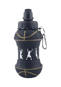 Resim 550 Ml Silikon Katlanabilir Su Şişesi Açık Spor Basketbol Futbol Beyzbol Tenis Mavi 550ml Mavi 