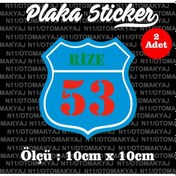 Resim 53 Rize İl Şehir Plaka Sticker Futbol Spor Kulüb 