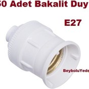 Resim Asma Duy Bakalit Gövde Kablolusuz E27 Standat Duy 1 Kutu 50 Adet 