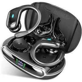 Resim Treasures Siyah Bluetooth Kulaklık, Su Geçirmez, Spor Kulaklıkları, İphone Android Xiaomi Tws, Müzik, 650mah Pil, Ses Kontrolü 