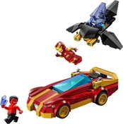 Resim Lego Marvel Iron Man Arabası ile Black Panther Red Hulk’a Karşı 76310 