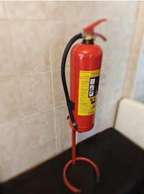 Resim Ayaklı Aparatlı 6 Kg Köpüklü Yangın Söndürme Cihazı 5 Yıl Garantili 