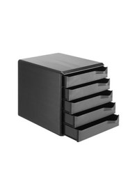 Resim Leitz A4 Çekmeceli Evrak Rafı, Siyah, 5 Çekmeceli, 52930095 