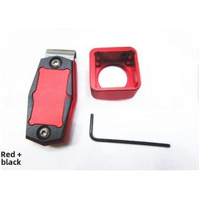 Resim Yaozixa Magneetik Metal Bilardo Şekeri Tutucu - Kare Desenli Kırmızı + Siyah - Dayanıklı Aksesuar 