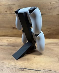 Resim Ps5 Dualsense Oyun Kolu Standı 2 Li Dikey Tutucu 3d Baskı, Şık Ve Dayanıklı Tasarım 20x15x4 Cm Siyah 