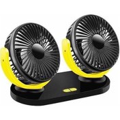 Resim Ganzhoushop Yurt Vantilatör Kafa Fanı Fanı Dışından Çift Araba Araba 24v 12v Tt 