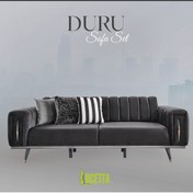 Resim LUCETTA CONCEPT Lucetta-duru Koltuk Takımı-(3-3/1-) Antrasit 