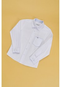 Resim U.S. Polo Assn. U.s. Polo Assn. Erkek Çocuk Beyaz Gömlek Desenli 50324676-vr013 