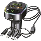 Resim Torima G15 – Fm Transmitter, Tf/usb Müzik ve 18W Hızlı Şarj Özellikli Araç Cihazı 