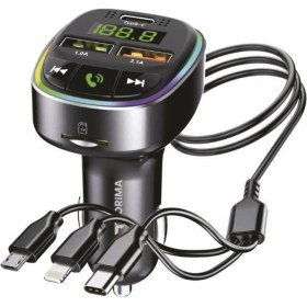 Resim Torima G15 – Fm Transmitter, Tf/usb Müzik ve 18W Hızlı Şarj Özellikli Araç Cihazı 