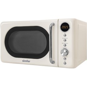 Resim Simfer SK4605 Retro Krem Dijital Mikrodalga Fırın 