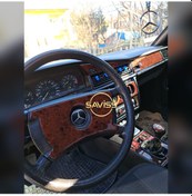 Resim Mercedes 190E/W201 Özel Mega Full set Gül desenli Maun ,Torpido Konsol Maun Kaplama (Maun Gül Desen) 