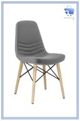 Resim White Furniture Rose Ahşap Deri Rahat Sandalye 