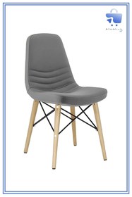 Resim White Furniture Rose Ahşap Deri Rahat Sandalye 
