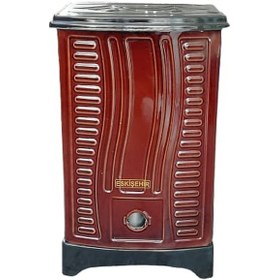 Resim Özsal Kare Kovalı-Odun -Kömür -Talaş Sobası-Uyuyan Soba-Majolik 