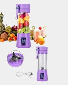 Resim Şarjlı 380ml Portatif Smoothie Blender Usb Mini Shake Yapıcı 
