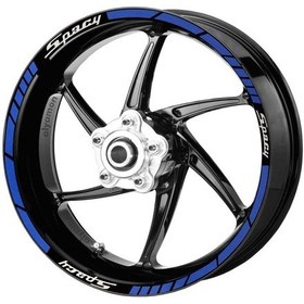 Resim Deeb Honda Spacy Jant Şeridi Mavi Beyaz Model X N11.56536 