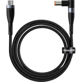 Resim Baseus Zinc Manyetik Type-C To Dc Round (79X55MM) Lenovo Laptop Şarj Kablosu 100W 2M-(5775) 