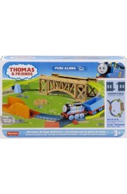 Resim Thomas & Friends Thomas ve Arkadaşları Tren Seti Sür Bırak Wooden Bridge Delivery HHV79 