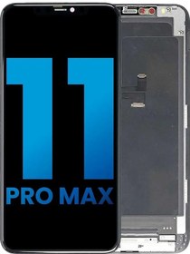 Resim Apple Uyumlu iPhone 11 Pro Max Lcd Ekran Dokunmatik Siyah Oled 