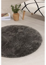 Resim Koza Home Douro Shaggy Banyo Paspası Füme Kaydırmaz Taban Daire 120 X 120 C Füme 