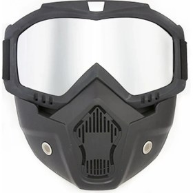 Resim Motosiklet Açık Maske Rüzgar Geçirmez Kum Spor Gözlük 