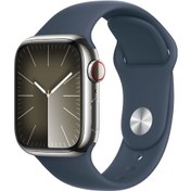 Resim Apple Watch Series 9 GPS + Cellular 41 MM Çelik Kasa M/L Akıllı Saat (Apple Türkiye Garantili) 