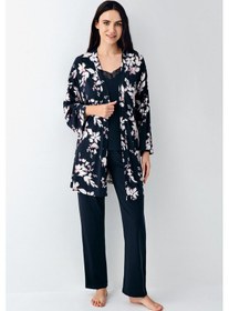 Resim Pierre Cardin Kadın Lacivert Sabahlık 5274-48586 Lacivert 