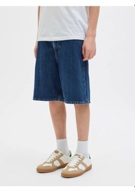Resim Jack & Jones Jack&jones Jjıtony Jjoriginal Erkek Çocuk Denim Şort 12269813 Mavi 