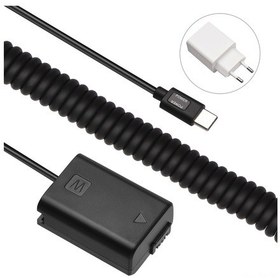Resim Reedark Siyah Plastik Sahte Pil, Type-c Giriş, Qc/pd Çıkış, 35-110cm Kablo, Pd Adaptör Dahil 