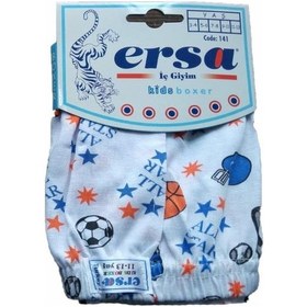 Resim 6 Lı Paket Ersa Erkek Çocuk Boxer Çocuk Desenli Boxer 