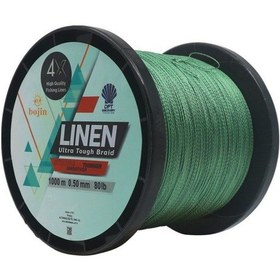 Resim Dft Bojin 4x Linen 100mt Yeşil İp Misina 0.50mm 