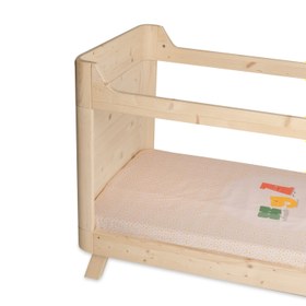 Resim Alphabed Pamuk Saten Çok Renkli Bebek Çarşaf Seti 80x140cm 