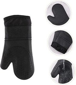 Resim PLAFOPE Isıya Dayanıklı Silikon Fırın Eldiveni Kaymaz Silikon Eldiven Güvenli Ve Konforlu Mutfak Kullanımı Için Su Geçirmez Tasarım Kolay Temizlik Ve Kullanım 