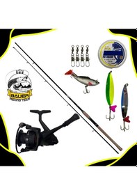Resim Bauer Air Light 3000 Daiko 210 Cm 10-40 Gr Spin Olta Takımı Seti 