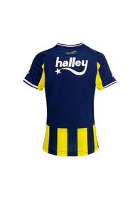 Resim Fenerbahçe 2025/26 Yeni Sezon Çubuklu Kadın Forma Lacıvert-sarı 