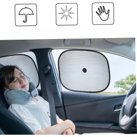 Resim 2 Adet Vantuzlu Araba Araç Oto Yan Cam Güneşlik Araba 