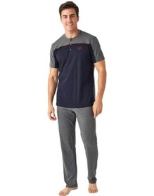 Resim Mod Collection Günlük Kısa Kol Erkek Pijama Takım 