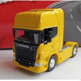 Resim Scania V8 R730 1:64 Ölçekli Tır Çekici Sarı 