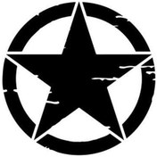 Resim Eskitilmiş Desenli Yıldız Mini Sticker Etiket Modeli 16 Cm 