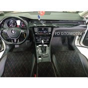 Resim Volkswagen Passat B8 Parlak Siyah Piano Black Full Set Trim Torpido Konsol Kaplama 