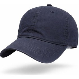 Resim Perlotus Pamuklu Unisex Beyzbol Şapkası, Ayarlanabilir Metal Tokalı 58-60 Cm, 4 Mevsim Günlük Kullanım Şapka, Casual Outdoor Lacivert 