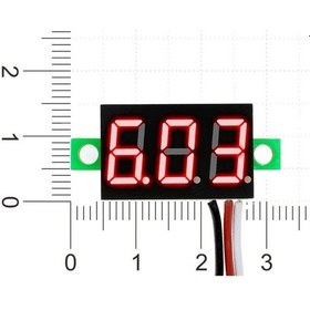 Resim Voltaj Besleme Güç Kaynağı Akü Ölçer 3 Hane 7 Segment 