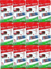 Resim Brillant Vakumlu Poşet/hurç 50 70cm Large İç Adet 1 12 Li Set Şeffaf 