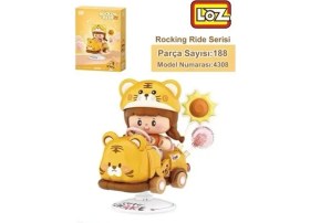 Resim Nessiworld LZ-4308 Loz Kaplan Sallanma Sürüşü 188 Parça Block Oyuncak 