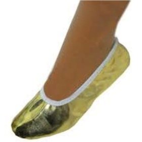 Resim salarticaret Golt Altın Sarısı Lame Rengi Pisipisi Bale Ayakkabısı Siparişlerinizi Bir Beden Büyük Veriniz 