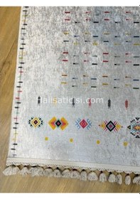 Resim Salerno Çamaşır Makinesinde Yıkanabilir Kilim Halı Hs1040 Çok Renkli 