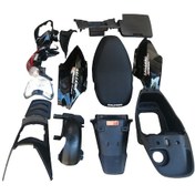 Resim Salcano Astro 100 Kaporta Granaj Seti 14 Parça Siyah 