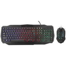 Resim Everest KMX-86 Olivine Siyah Usb US Layout Standart Klavye+Mouse 